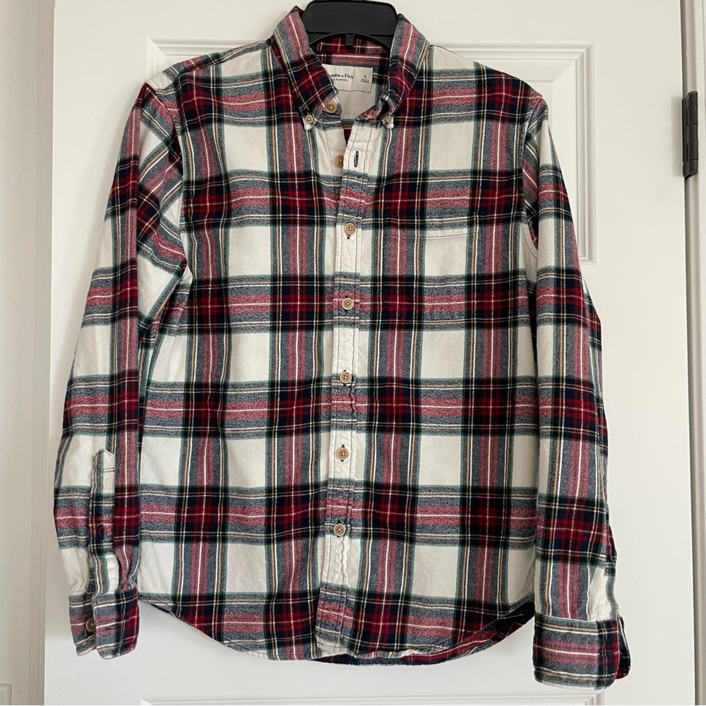 Abercrombie and Fitch Soft AnF Men’s Plaid Flannel Size Small